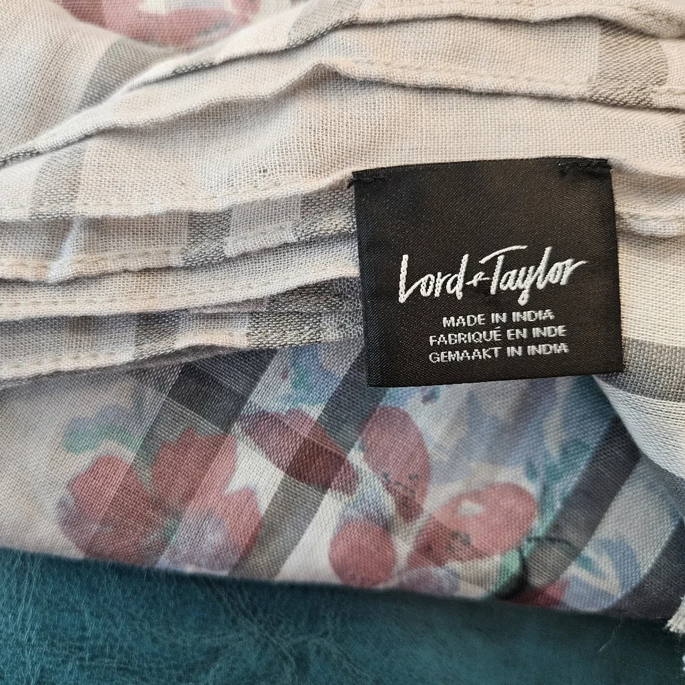 Lord & Taylor Floral Scarf